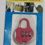 Small 3 Piece Combination Pad Lock Set for Enhanced Security