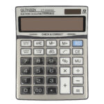 GLTHZEN CT-9300GC 12-Digit Financial Calculator | Solar & Battery Powered